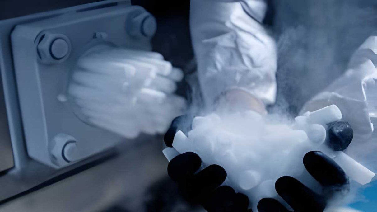 What is the difference between dry ice and regular ice?